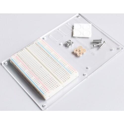 400 point Breadboard + Mounting Plate Prototype Experiment Plate for Raspberry Pi 3 & Raspberry Pi 2 Model B
