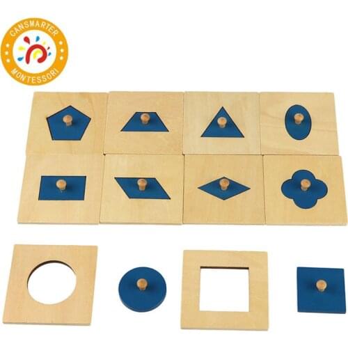 Montessori Material Learning Shape Early Education Basic Shapes Puzzle Children Toy