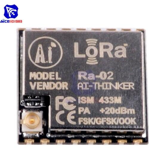 Diymore LoRa Ra-02 SX1278 433MHz 10KM Wireless Spread Spectrum Transmission Module SX1278 Socket for Smart Home Meter Reading