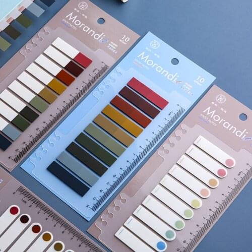 Cute Candy Color Index Label Sticker Bookmark School Office Stationery Memo Sticker DIY Classfy Notepad N Times Laber Sticker