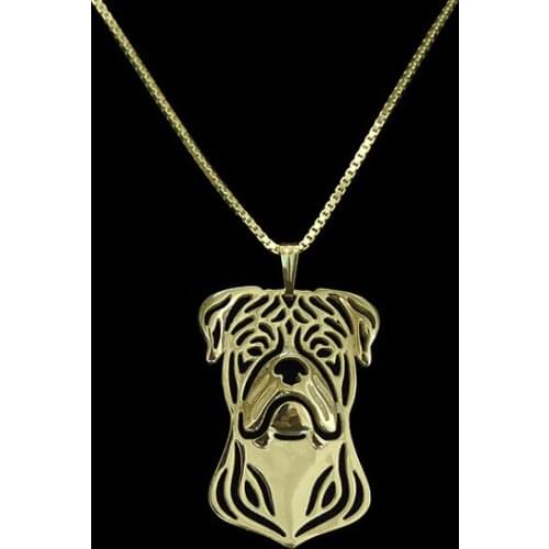 Newest fashion Handmade American Bulldog Pendant women choker necklace Dog charm Jewelry Pet Lovers Gift Idea