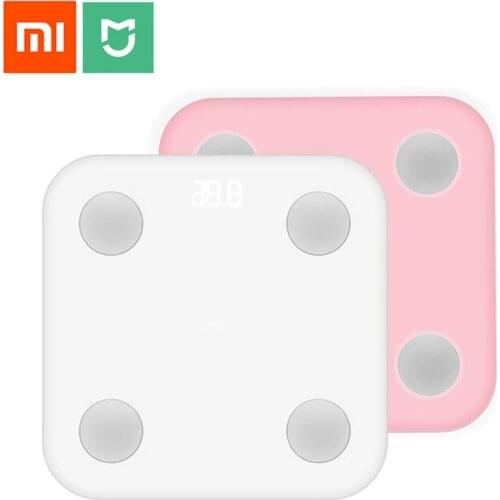 Original Xiaomi Mi Smart Body Fat Scale Mi Fit APP Body Composition Monitor With Hidden LED Display Big Feet Pad quality better