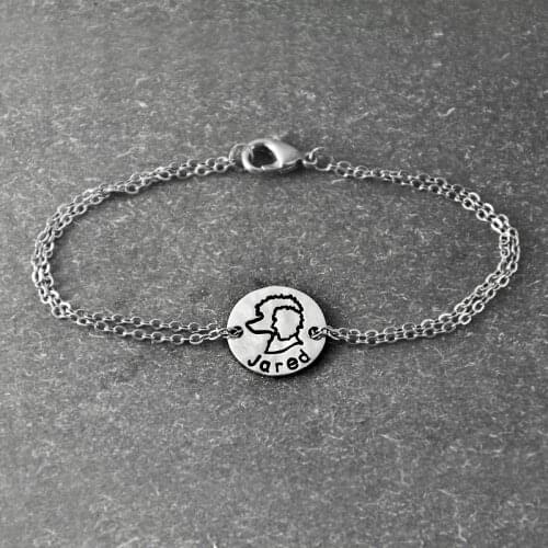 Personalized Dog Bracelet ,alloy Dog Pendant, Personalized Pets name, Poodle bracelet, Dog Lover Gift