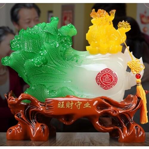PI Choi Ruyi cabbage placed pieces to decorate milk tea shop restaurant bar ark commercial shop opening gifts