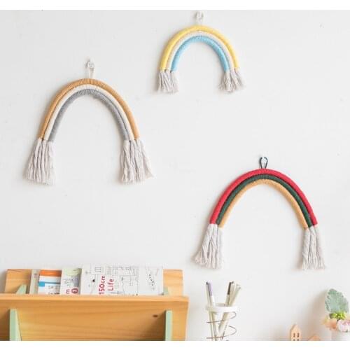 Nordic Hanging Decoration Kids Boy Girls Children Room Decorations Macrame Rainbow Home Wall Decor Baby Photography Accessories