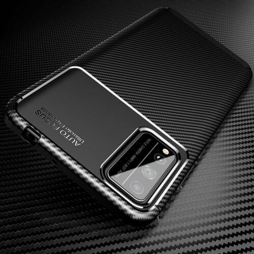 Play 4t Shockproof Carbon Case for Huawei Honor Play 4t Pro Case Silicone TPU Cover for Honor Play 4t Phone Case Soft Back Cover