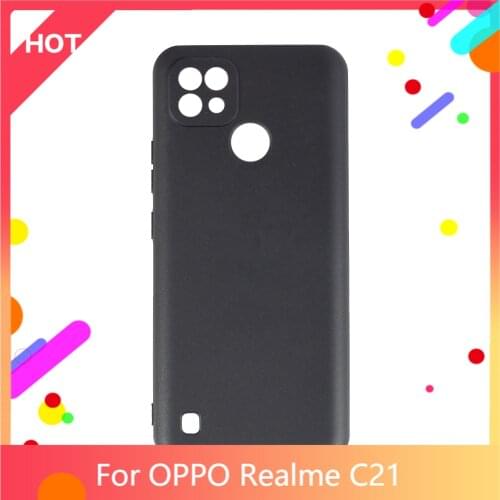 Realme C21 Case Matte Soft Silicone TPU Back Cover For OPPO Realme C21 Phone Case Slim shockproof