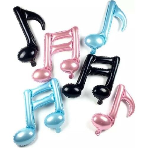 Musical notes balloons music ballon kids birthday party supplies wedding decorations baby shower air globos 1piece