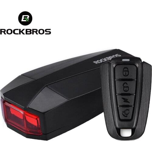 ROCKBROS Bike Light Waterproof Anti Theft Smart Taillight Burglar Alarm Wireless RemoteControl 120Db Red Safe Bicycle Rear Light