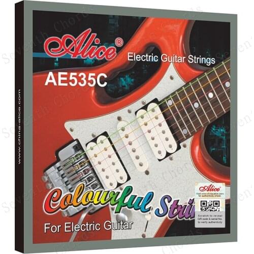 2 Sets 009 Style Colored Electric Guitar Strings Sets Rainbow Colorful Color Guitar Strings (1st-6th 009-042) AE535C
