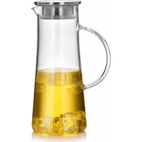 1.5L Heat - resistant thicker water bottle cold kettle large capacity open water bottle