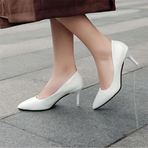 Shoes Women Pumps Fashion High Heels Shoes Black Pink White Shoes Women Wedding Shoes Ladies Stiletto Women Heels 2021