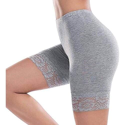 Womens shorts Fashion Sexy Lace Yoga Safety Shorts Mid Waist Underwear Sports Panties panties women cotton plus шорты женский
