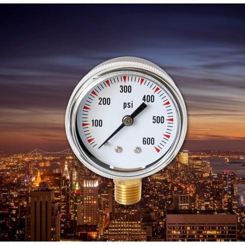 0-4.13Mpa Axial Pressure Gauge High Quality 0-600psi Y50 Manometer Mini Oil Pressure Gauge Analog Water Pressure Gauge