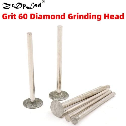 1PCS 2.35/3MM Shank Dia 3MM-14MM T Type Thin Slice Diamond Grinding Head Diameter Rotary Carving Polishing Cutting Tool