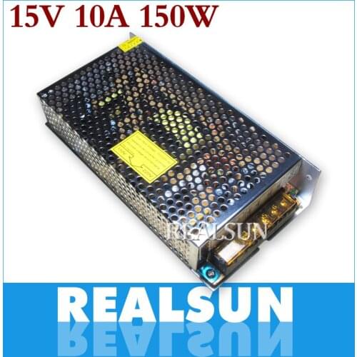 10pcs/lot New 15V 10A 150W Switching Power Supply Driver Switching For LED Strip Light Display 110V/220V free DHL