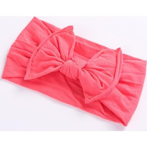15pcs/lot Baby Bows Nylon Headbands,Knotbow Soft Nylon Head Bands Top Knot Turban Nylon head wraps for Birthday Party gift