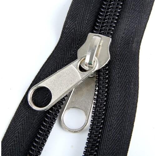 2 meters big tent zipper Double sided slider zippers for sewing mosquito net zipper