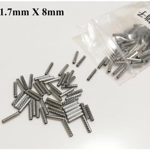 1.7mmX8mm Flip car key Fixed Pins Screws Set Auto Locksmith Tools Part Repair Accessories remote control fixing pin