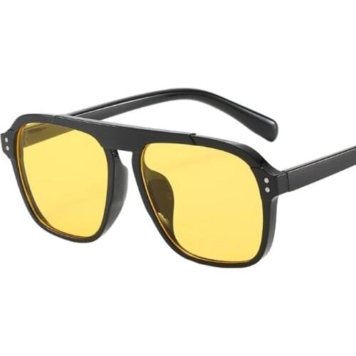 2020 Fashion Square Sunglasses Women Classic Car Driving Night Vision Glasses Men Brand Designer Vintage Rectangle Gafas De Sol