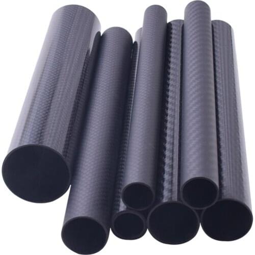 3PCS 330MM 100% 3K Carbon Fiber Tube Diameter 30MM 32MM 33MM 34MM 35MM 37MM For Remote Control Model Aircraft Drone Accessories