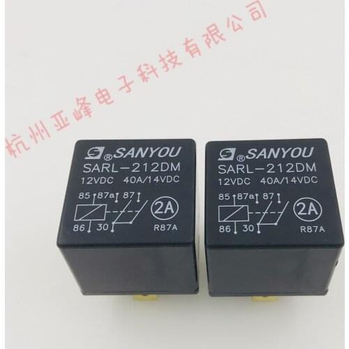 5PCS SARL-212DM 12VDC Two Sets Normally Open 5-Pin 40a14vdc Sanyou Car Relay Sanyou