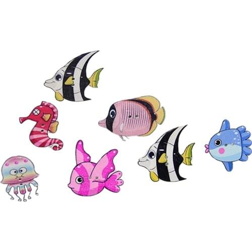 50pcs Mulity Wooden Buttons Mixed Fish Sewing-Accessories Scrapbooking Decorative Buttons For Clothing Diy Craft 2-Holes