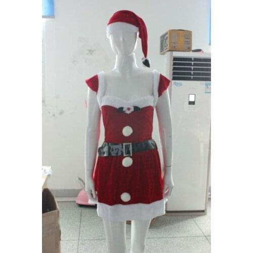 FREE SHIPPING christmas costumes for adults plus size Women Christmas Santas DressChristmas Costume sexy costumes winter dress