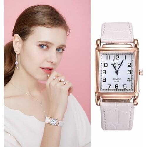 Top Brand Women Quartz Watches Bussiness Leather Lady Wristwatches Luxury Female Dress Clock Gift Dropshiping Reloj Hombre Sra