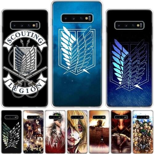Anime Japanese attack on Titan Phone Case For Samsung Galaxy A51 A71 A50 A70 A80 A90 A01 A6 A7 A8 A10 A10S A20S A20E A30 A40 Plu