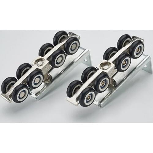 Wooden sliding door Hanging wheel Sliding door track pulley hardware hanging door 8 rounds