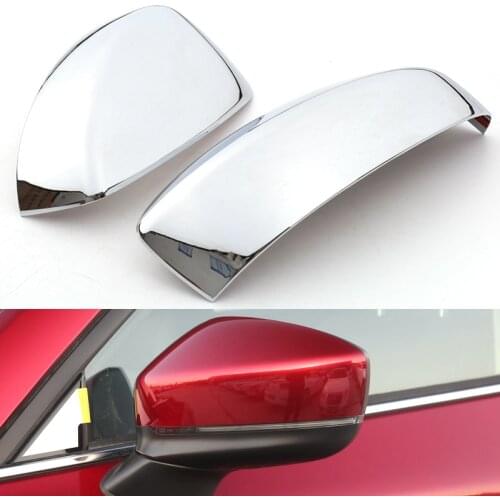 Chrome For MAZDA CX-5 CX5 CX 5 2017 2018 Rear View Mirror Frame Cover Frame Trim Sticker