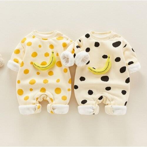 Newborn jumpsuit autumn winter models boys girls Bao Hari long-sleeved romper newborn baby clothes cute net infrared out