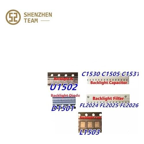 SZteam 5sets/lot for iphone 6 Backlight Kit ICs U1502 coil L1503 diode D1501 Capacitor C1530 31 C1505 filter FL2024 25 26