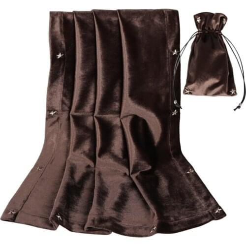 F1FD Board Game Pad Astrolabe Witch Divination Pendulum Divination Tablecloth Props Board Game Square Velvet Card Mat