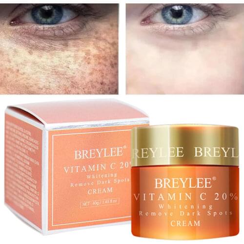 Face Anti-Freckle Cream Whitening Moisturizing Brighten Anti-Aging Beauty Vitamin C Glycyrrhiza Root Extract Skin Care 40g