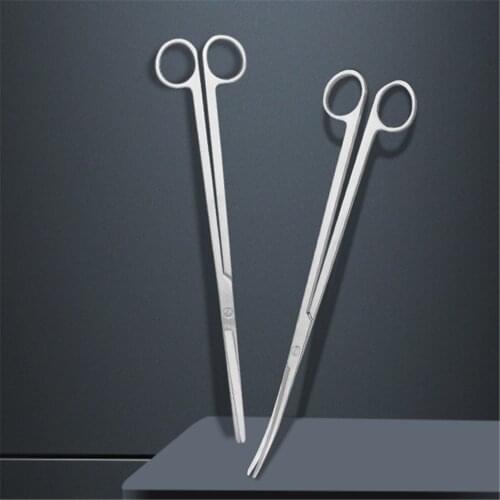 Stainless Steel Aquarium Water Grass Waterweed Clipper Long Wave Scissor Tool Kit Water Grass Cutter Clipper Fish Tong 3 Shapes