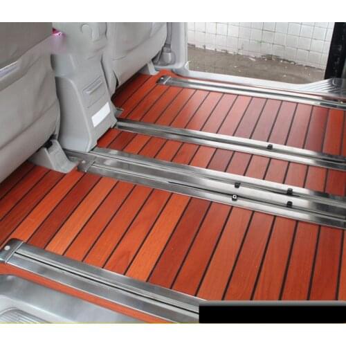 Seat track trim Slide bright bar rail modification decoration car accessories For Toyota Previa Estima