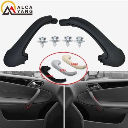 Car Front / Rear / Left / Right Interior Inner Door Pull Carrier Covers Handles Trim for Mercedes Benz W203 C-Class 2000-2007