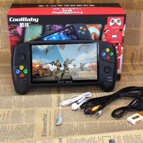 New Coolbaby For PS1 game RS18 7 inch Handheld Game Console Double Joystock Controller TF Card Built in 3500 mAh For PSP NES N64