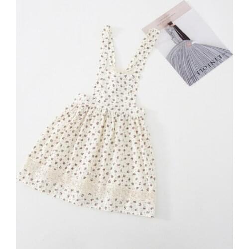 2021 Fall New Children Baby Printed Vest Dresses , Girls Princess Sweet Clothes 6 pieces/lot