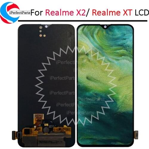Original AMOLED 6.4'' For Realme X2 RMX1991 / Realme XT RMX1921 LCD DIsplay Touch Screen Digitizer Assembly Replacement