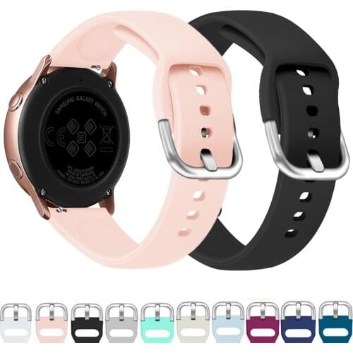 20/22mm Band For Samsung Galaxy watch 46mm 42mm active 2/Gear s3 amazfit bip silicone watchband huawei watch gt2/2e/pro strap