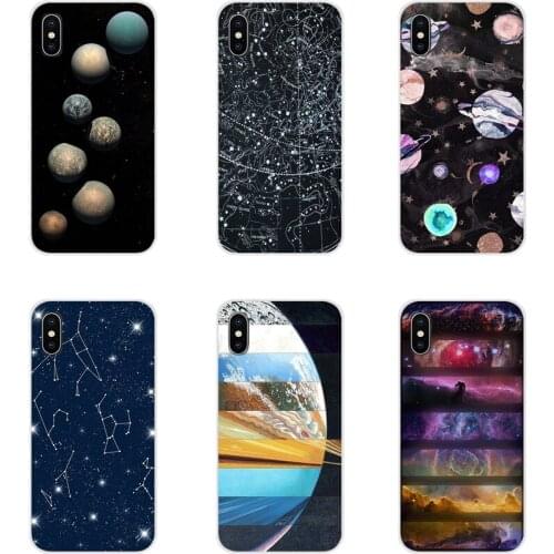For Huawei Mate Honor 4C 5C 5X 6X 7 7A 7C 8 9 10 8C 8X 20 Lite Pro Outer Space Planet Spaceship Stars Moon Silicone Cases Covers
