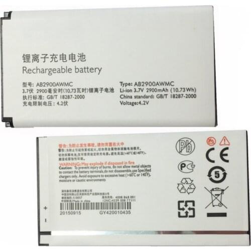 2900mAh AB2900AWMC for PHILIPS Xenium X1560 X5500 CTX5500 CTX1560 High quality Replacement Battery