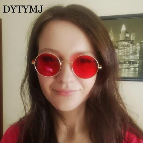 DYTYMJ Retro Alloy Sunglasses Women/Men Round Luxury Brand Designer Sunglasses Women 2020 High Quality Vintage Oculos De Sol