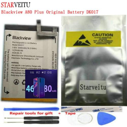 STARVEITU Original 4680mAh Battery for Blackview A80 Plus DK017 Replacement Batteria Rechargeable Mobile Phone Li-Ion Batteries