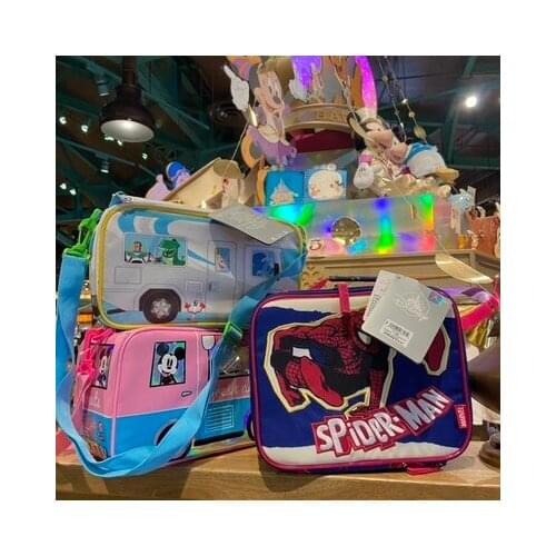 Shanghai Disney Toy Story Crossbody Bag Spider Man Handbag Minnie Mickey is slung across one shoulder Carton package