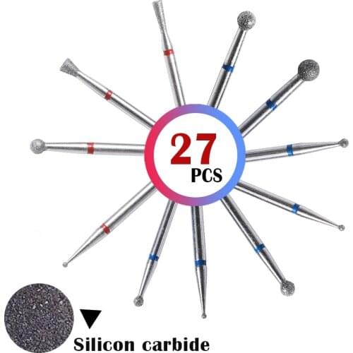 2.35mm Silicon Carbide Nail Drill Bit For Polishing All Gel Nails Electric Nail Drill Machine Accessory For Manicure Tools