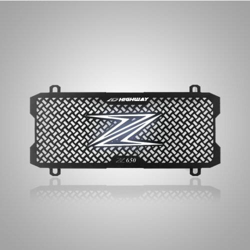 For KAWASAKI Z650 Z 650 2017-2021 LED Light Bumb Motorcycle Radiator Grille Cover Guard Aluminum Oil Cooler Protection Protetor